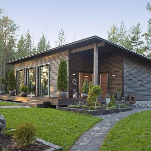 И ещё один загородный дом + планировка. 01