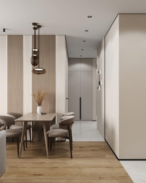 Дизайн двухкомнатной квартиры 57 кв. 04