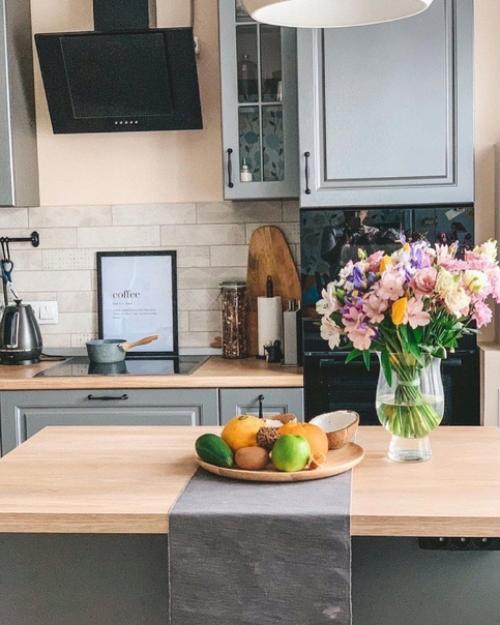 Уютная скандинавская кухня 19 кв. 05