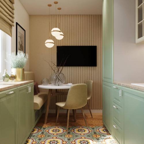 Дизайн кухни в хрущёвке, в которой продуман каждый сантиметр пространства. 05