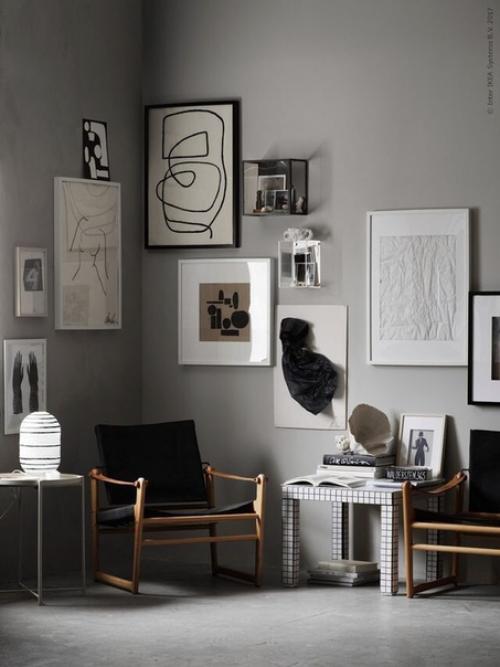 Правила размещения картин и постеров, благодаря которым ваш интерьер станет ещё более гармоничным. 05