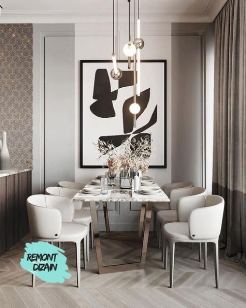 Нежныи Дизаи н - проект кухни/гостинои /столовои площадью 24, 27 кв. 02