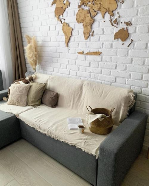 Фактура осветленного дуба, ели, сосны придает скандинавскому интерьеру кухни спокойствие, делает его более теплым и уютным. 01