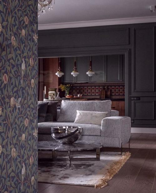 Использование изысканных деталей и нейтральной цветовой палитры может создать атмосферу спокойствия и гармонии в интерьере квартиры. 01