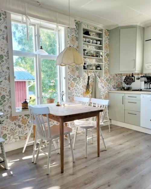 Винтажные штрихи в красивом скандинавском доме. 02