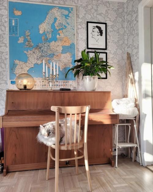 Винтажные штрихи в красивом скандинавском доме. 07