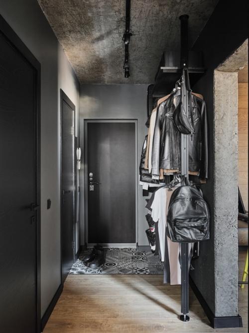 Брутальный интерьер 1-комнатной квартиры 36 кв. 07