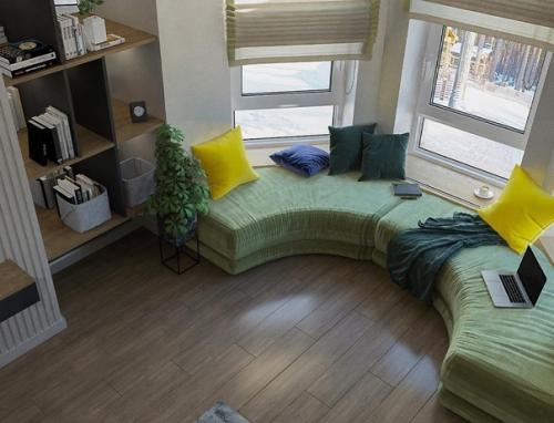 Проект интерьеров дома с эркером.