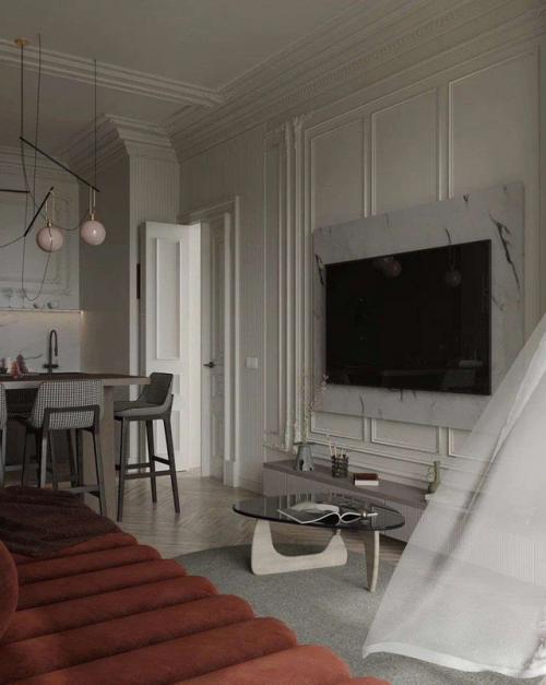 Проект гостиной в ЖК Панорама Парк, г. Санкт-петербург. 02