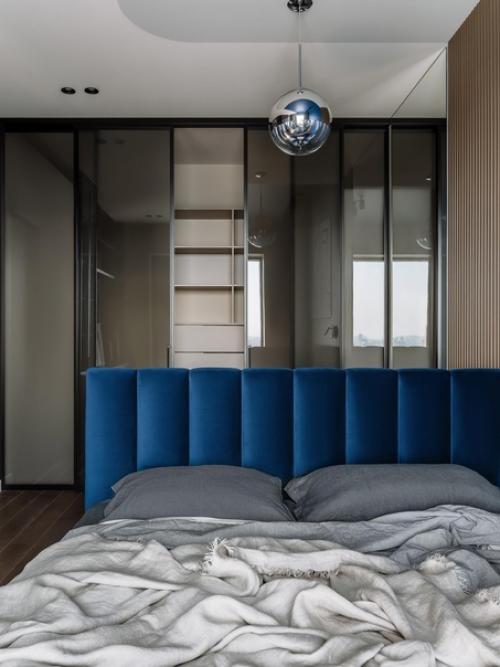 Современный минималистичный интерьер однокомнатной квартиры 35 кв. 07