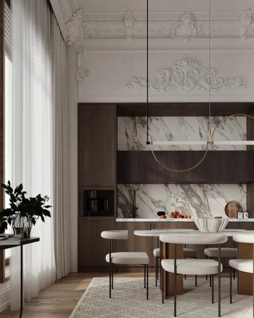 Мы хотим с вами поделиться невероятным интерьером кухни - гостиной 33 кв. 04