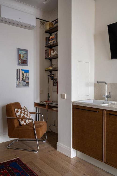 Реализованный интерьер квартиры, площадью 65 кв. 01