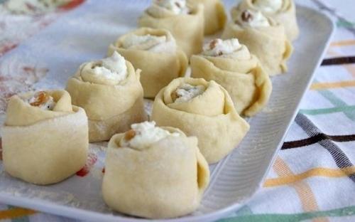 Булочки Розочки с творогом. 06