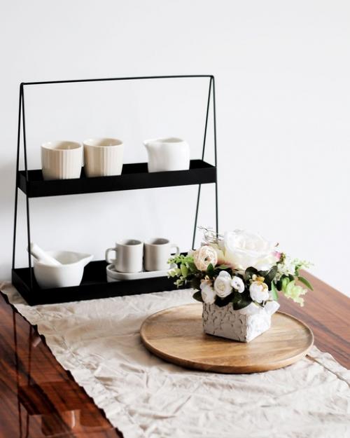 Простой скандинавский интерьер, мебель и декор известных бюджетных брендов. 05