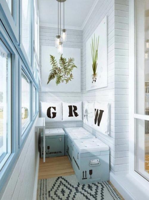 Как сделать интерьер маленького балкона уютным и функциональным? 04