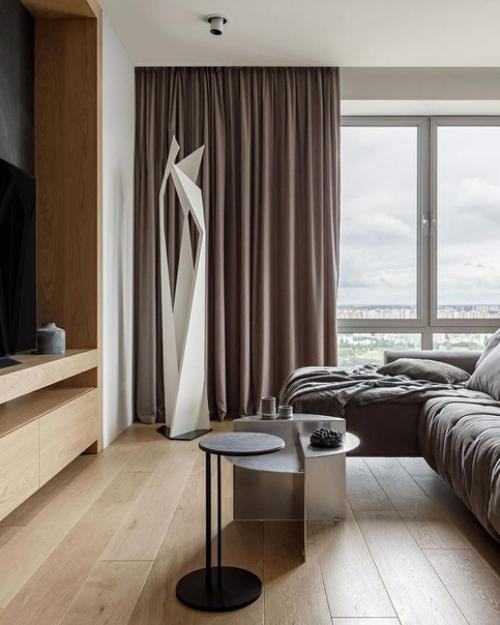 Мы представляем вам современную квартиру в жилом комплексе за городом, созданную студией дизайна Design Rocks. 02