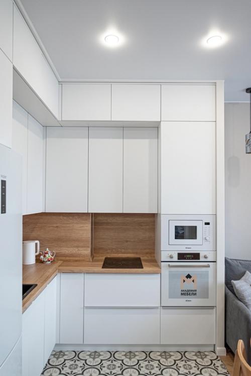 В нашем новом проекте размер современной и лаконичной кухни составляет 2290/2190 мм. 03