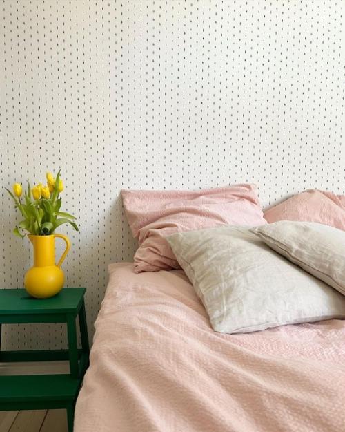 В гостях в прекрасной квартире Линды, которая обожает розовый и голубой цвет в интерьере, принт в горошек, своих детей, кофе и вкусные пирожные. 07