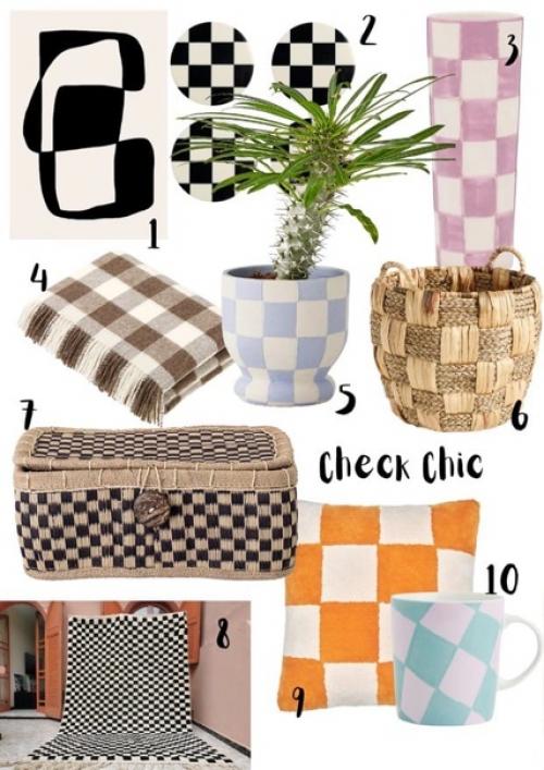 Тенденция интерьера, которую стоит попробовать - как использовать принт шахматной доски в вашем доме. 06
