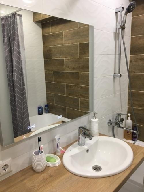 Мы берем идеи оформления ванной комнаты и санузла от нашей подписчицы. 04