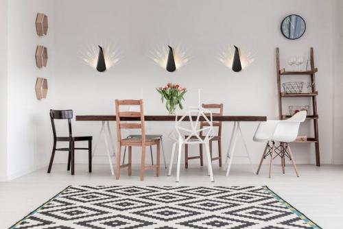 Дизайнерский светильник может стать центром интерьера.  