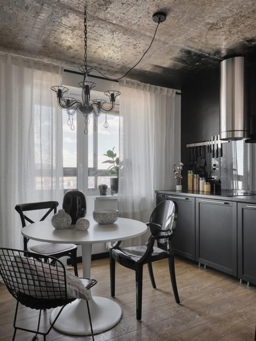 Брутальный интерьер 1-комнатной квартиры 36 кв. 04