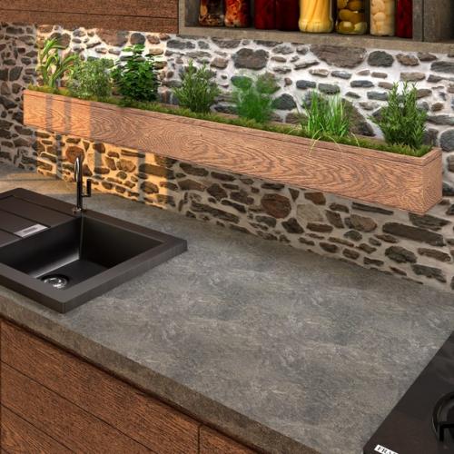 Дизайн интерьера. Фитомодули для кухни. 01