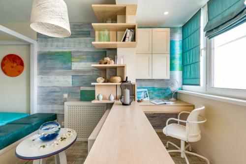 Внимание, проект!  Интерьер 18-метровой спальни, объедененной с трехметровым балконом. 01