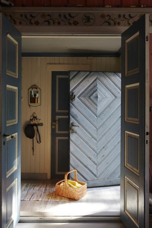 Интерьер в загородном доме в Норвегии. 01