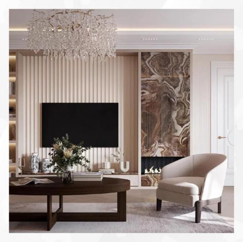 Гостиная комната в классическом стиле. 01