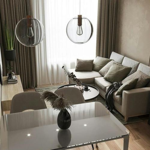 Кухня - гостиная в сером цвете что вам тут понравилось, а что нет? 04