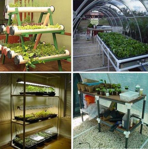 Копилочка идей. Дачные поделки из пластиковых труб. 02