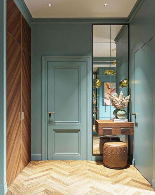 Просто очень красивый декор и оформление в прихожей. 02