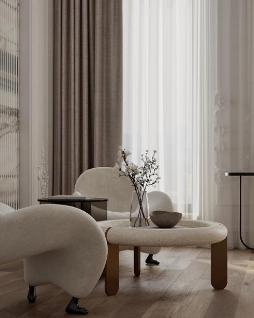 Мы хотим с вами поделиться невероятным интерьером кухни - гостиной 33 кв. 01