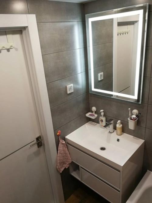 Санузел до/после ремонта + проект. 06