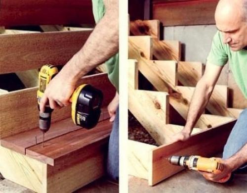 Лестница для террасы - красота своими руками. 03