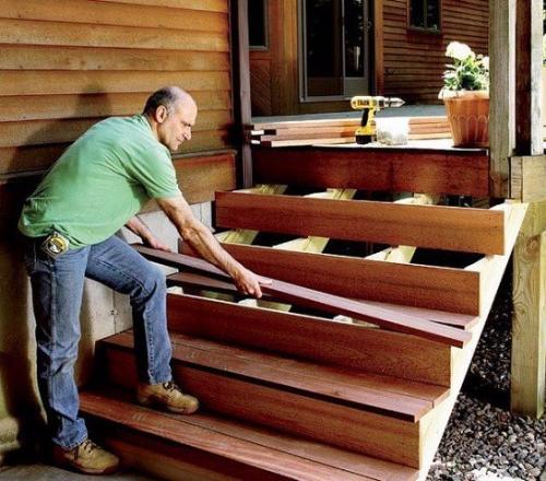 Лестница для террасы - красота своими руками. 02