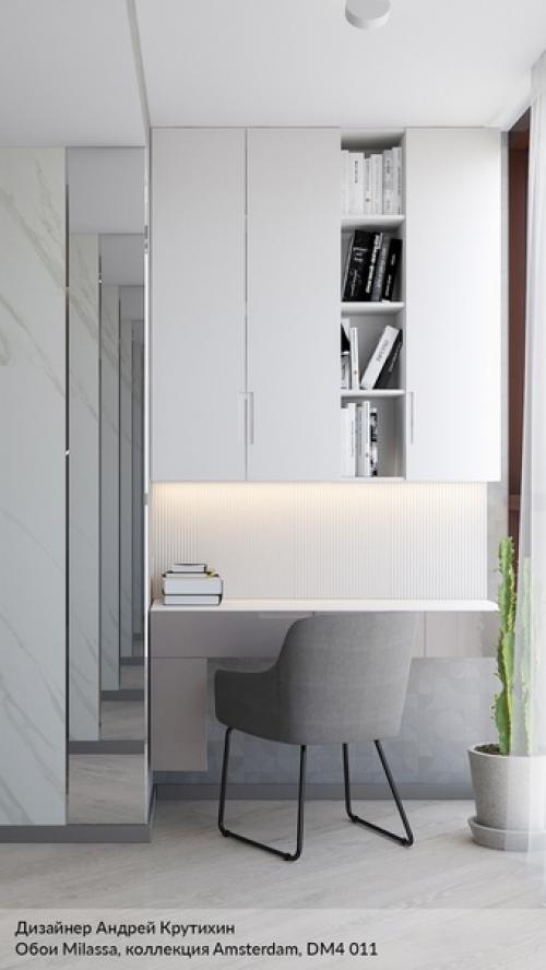 Рабочая зона на балконе: идеи от дизайнеров интерьера. 04