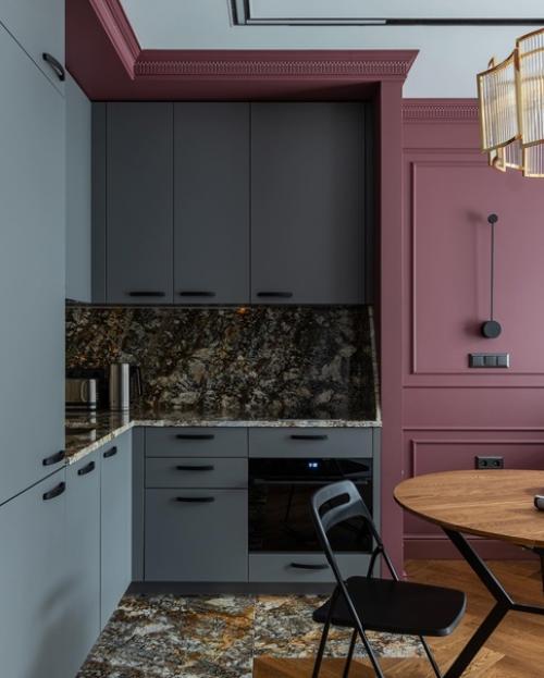 Реализованный интерьер кухни - гостиной от Ксении Васильевой. 01