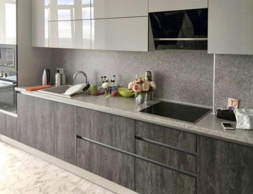 Выбор мебели для кухни - это не только подбор подходящего цвета, но и особенностей покрытия для фасадов. 02