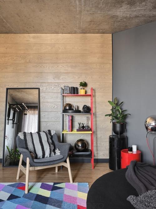 Брутальный интерьер 1-комнатной квартиры 36 кв. 03