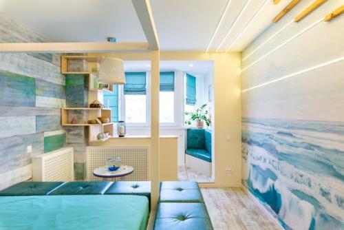 Внимание, проект!  Интерьер 18-метровой спальни, объедененной с трехметровым балконом. 02