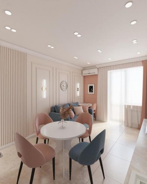 Интерьер квартиры в стиле современная классика. 01