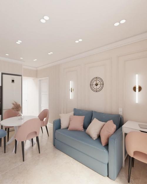 Интерьер квартиры в стиле современная классика. 02