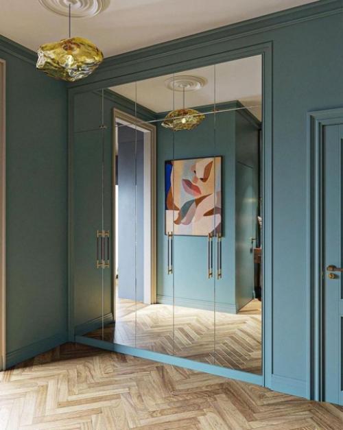 Просто очень красивый декор и оформление в прихожей. 01