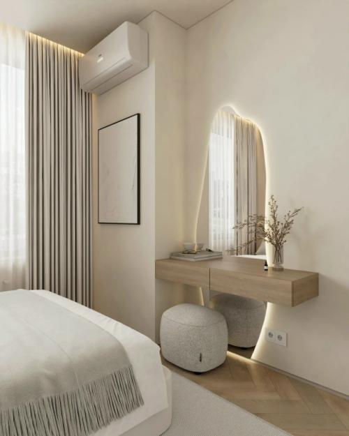 Светлый проект 1-комнатной квартиры 40, 8 м 2 в ЖК Headliner в Москве. 09