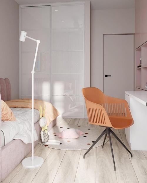 Замечательный интерьер детской комнаты в современном стиле. 01