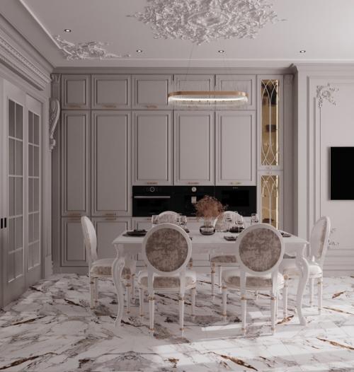 Рум - тур по дизайн - проекту для дома в стиле неоклассика. 06