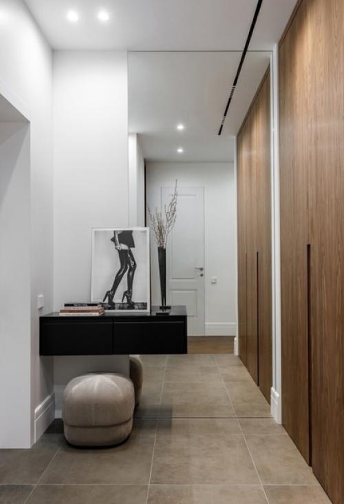 Французская будуарная планировка двухкомнатной квартиры (50 кв. 06