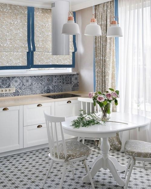 Пример того, как можно совместить гостиную со столовой. 06